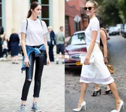 白t夏天必备单品,夏季白t必备