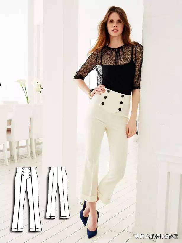 时装设计图手绘教程,服装制版图案大全