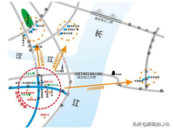 武汉三足鼎立的钟家村商圈,汉阳王家湾和钟家村商圈