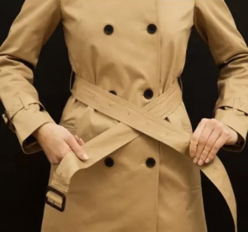 大衣腰带十字系法步骤,大衣腰带系法大全简单又好看