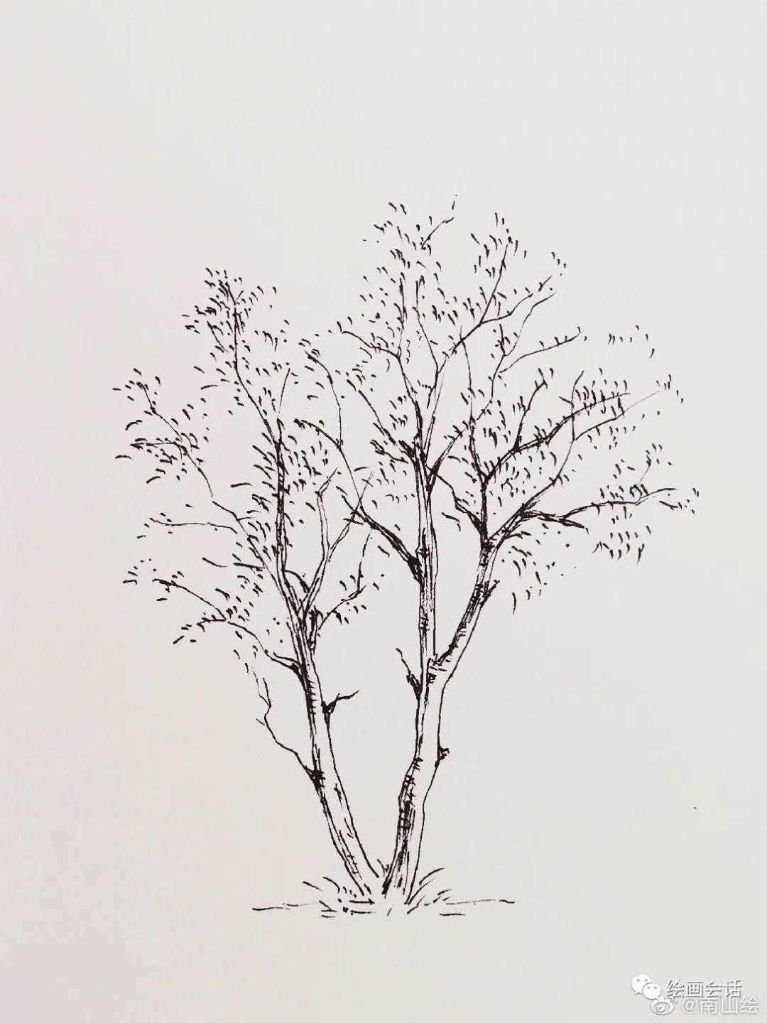 吴冠中钢笔风景速写,黄劲勇钢笔风景速写