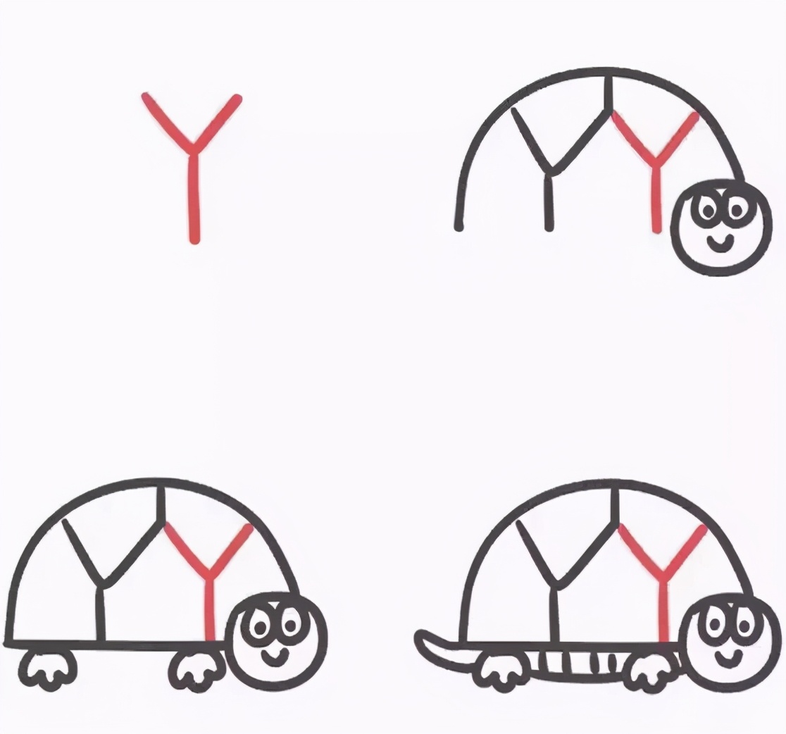 26个英文字母动物简笔画,26个英文字母像什么简笔画