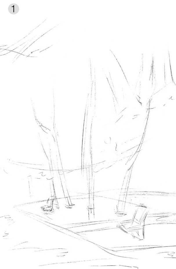 素描画画教程7-12岁素描风景画,2023年趣味素描风景画教程ppt