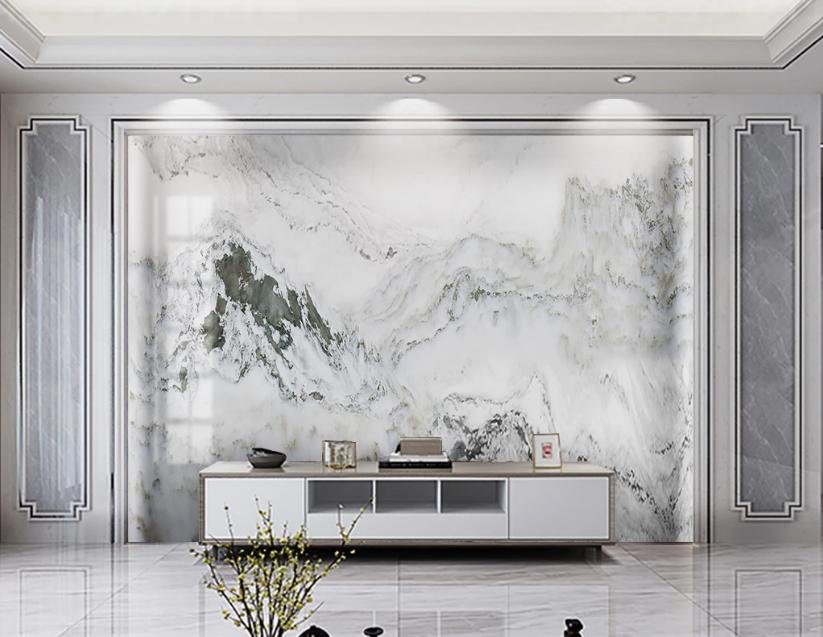 现代简约装修风格石材电视背景墙,石材瓷砖背景墙效果