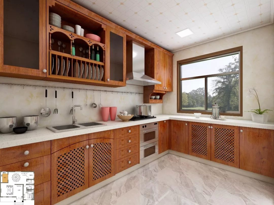 欧式别墅一层农村自建房带阳光房,面宽10米农村二层别墅