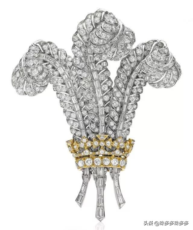 英国王室叶子胸针,威尔士胸针