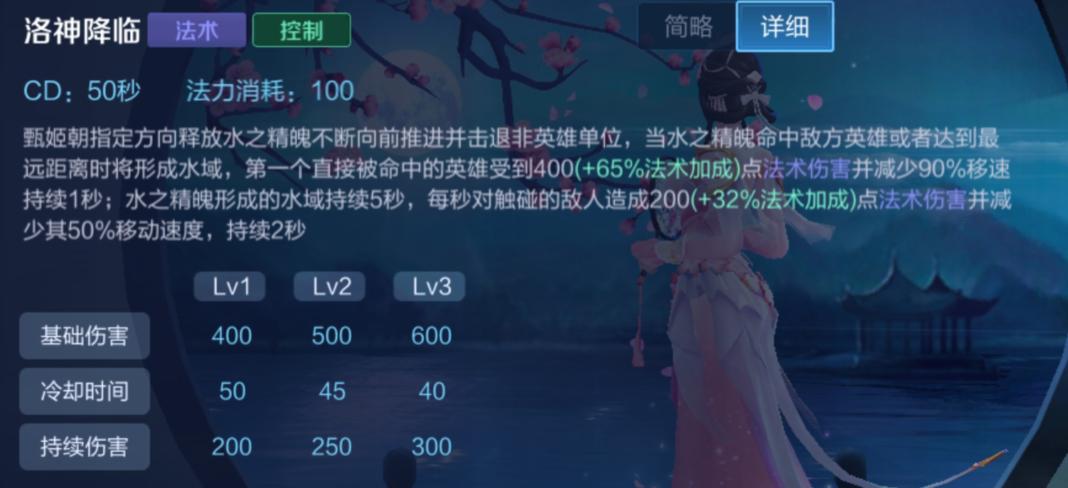 洛水天临,高冷女神甄姬进阶玩法教学,夏日炎炎,有你超甜