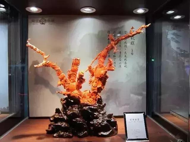 台湾红珊瑚博物馆雕刻作品展,台湾故宫最大的红珊瑚