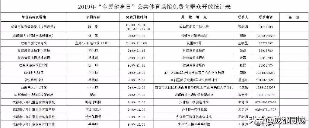 成都公共球场,成都公共体育场馆