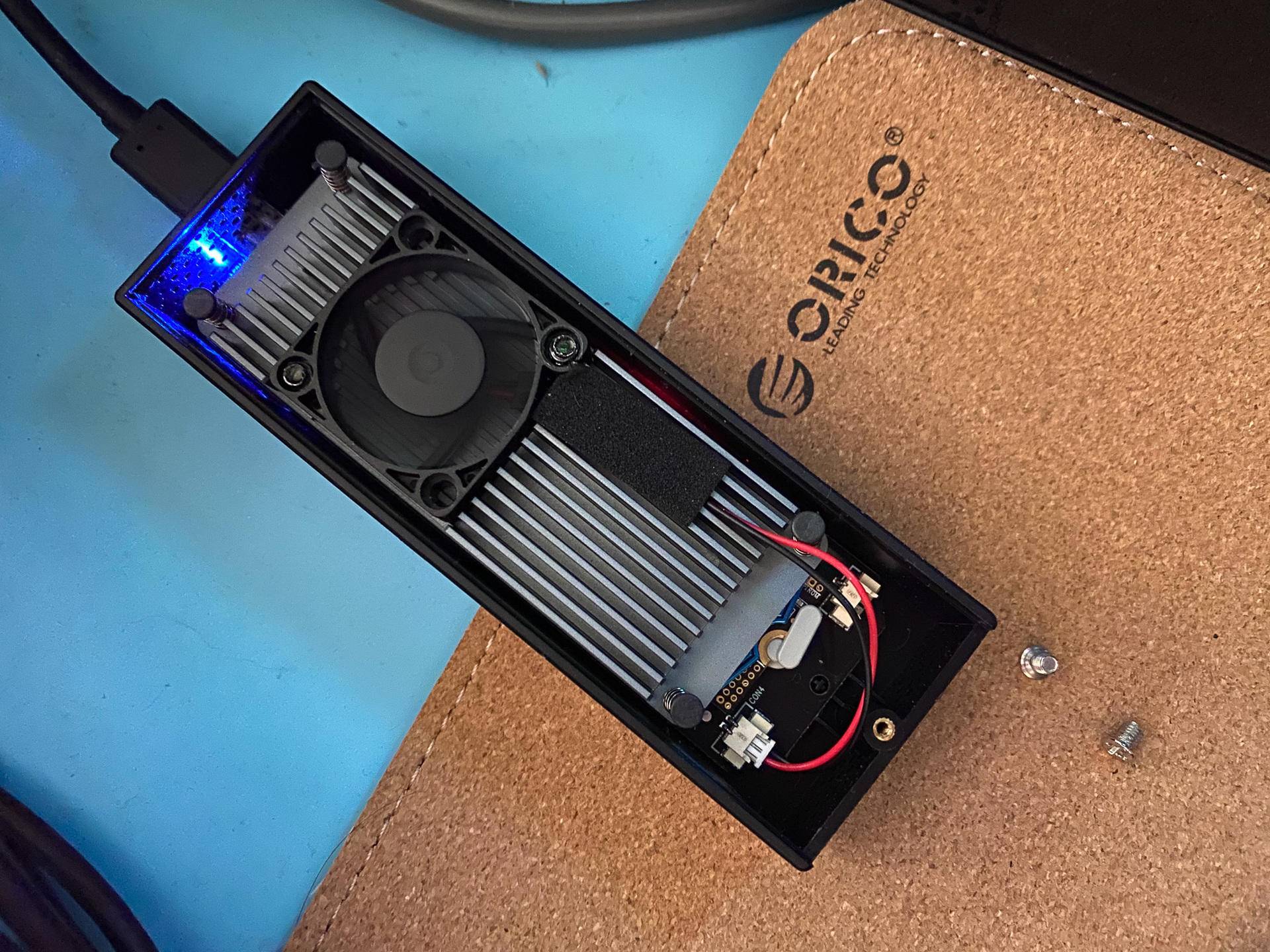 奥睿科m2固态硬盘盒,diy移动固态硬盘500g1t