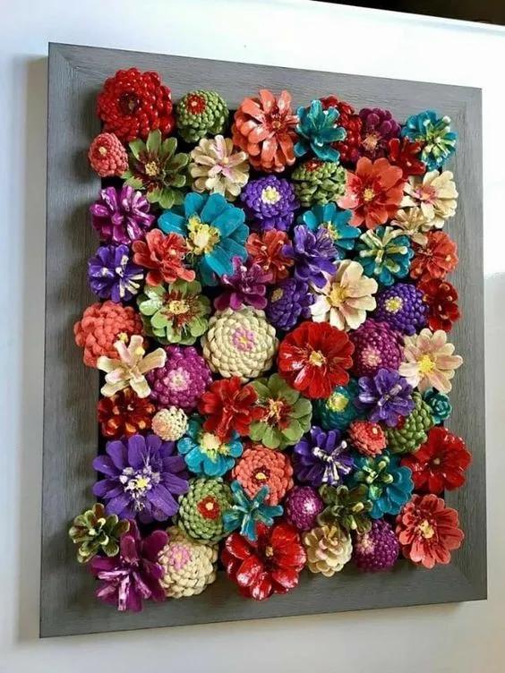 关于神奇的大自然的手工制作,100种松塔手工制作欣赏