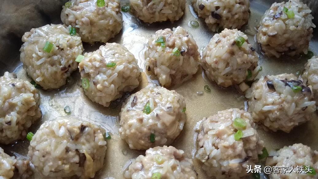 无肉糯米丸子辅食做法,宝宝糯米肉丸的做法