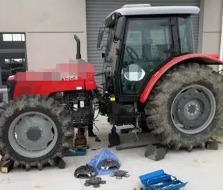 大马力拖拉机断腰详细过程,拖拉机断腰修理