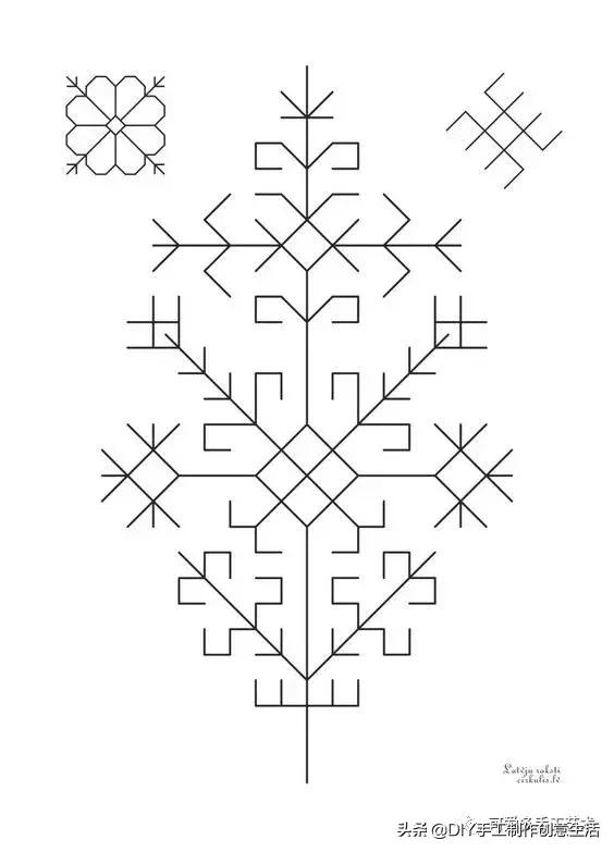 桌布花边的手工刺绣,刺绣桌布diy简单图案