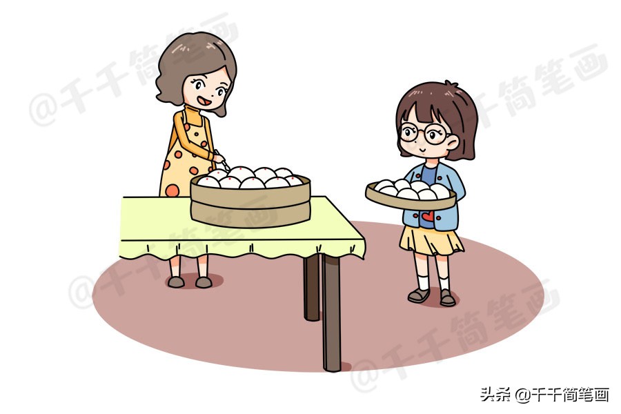 鼠年新年主题简笔画大全,鼠年元旦节简笔画大全