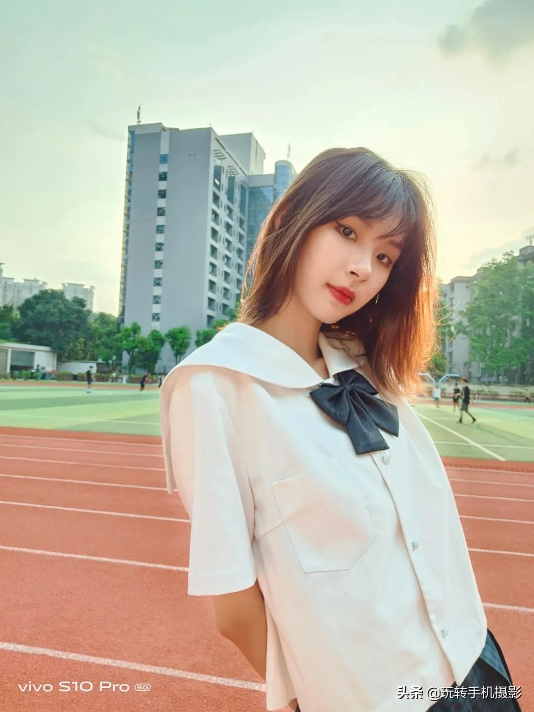 校园风自拍姿势大全,校园小清新自拍