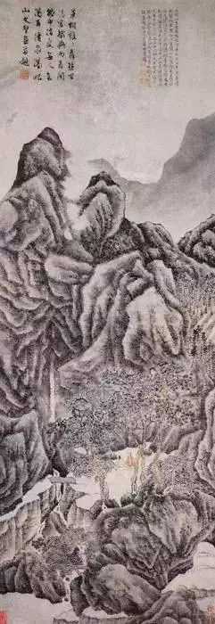 明代夏芷国画山水作品高清大图,明代100幅山水精品赏析第二辑