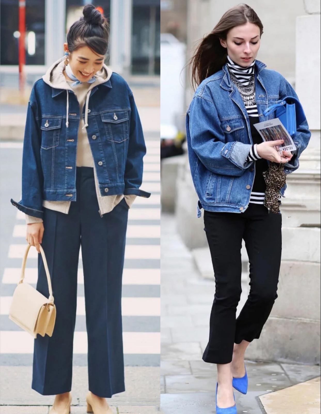 秋天的长款牛仔外套怎么搭配好看,今年最火爆款外套牛仔外套