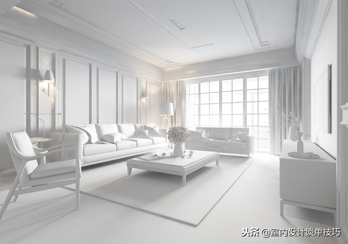 家装实景图创作灵感分析,写实客厅效果图