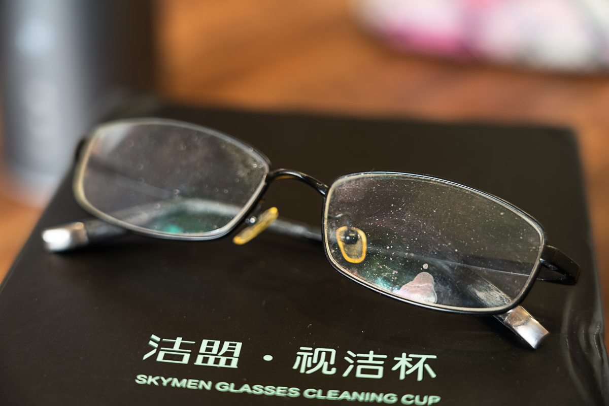 超声波清洗眼镜后眼镜特别容易脏,防蓝光眼镜可以用超声波清洗机吗