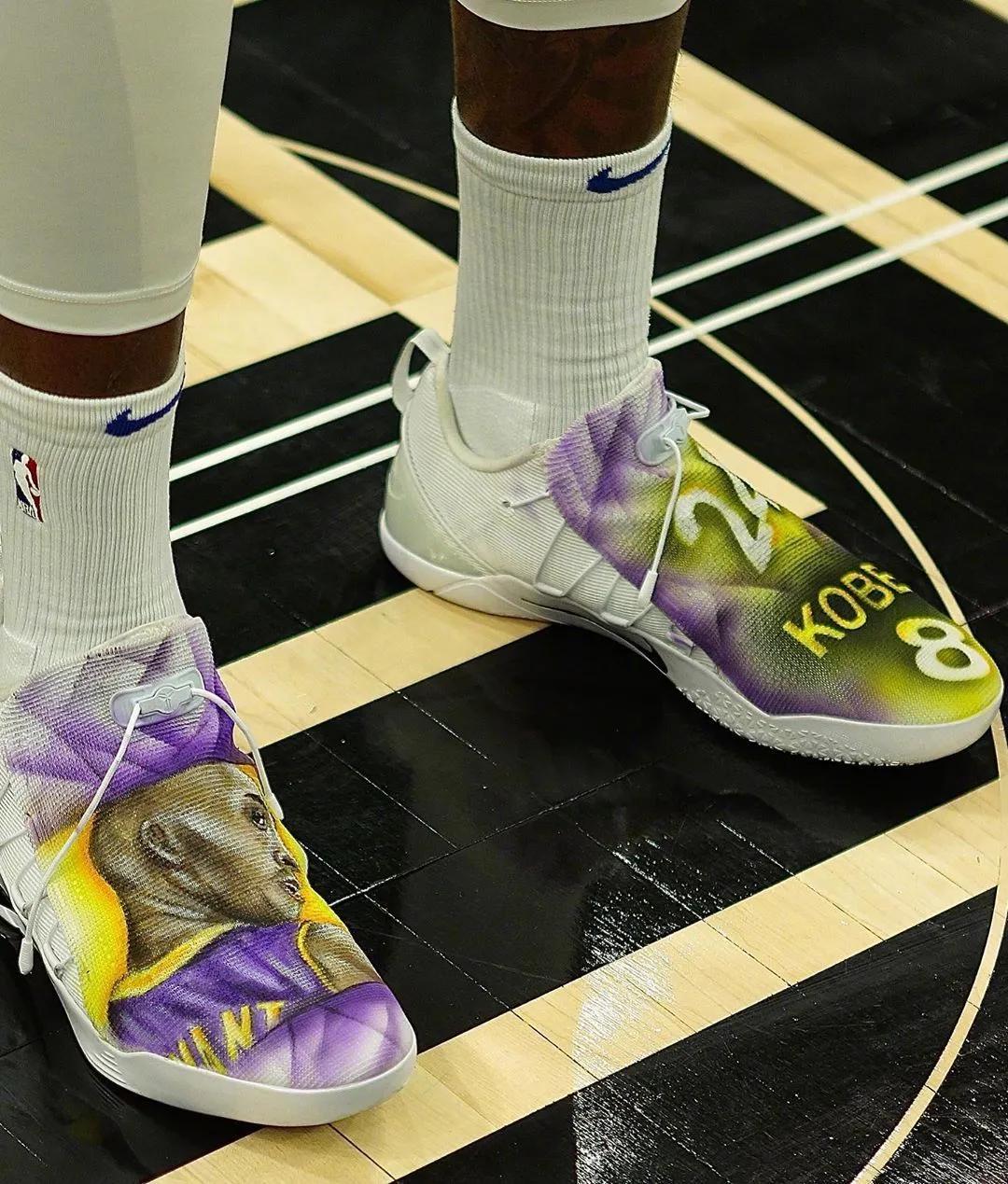 哈雷尔上脚麦迪球鞋,哈雷尔上脚球鞋aj6