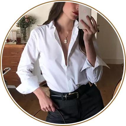 什么样的脸型适合什么样的领口,衬衫大领口好看还是小领口好看