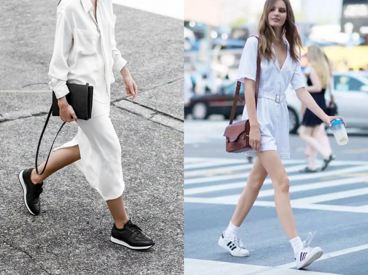 细高跟鞋搭配连衣裙,连衣裙高跟鞋优雅有女人味