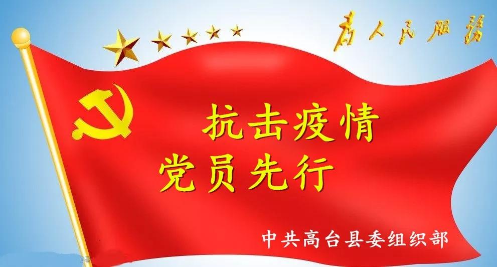 疫情面前党员冲在前,疫情防控勇当先党员干部走在前