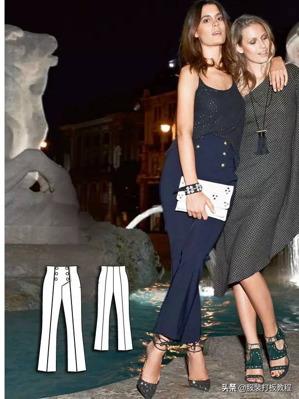 时装设计图手绘教程,服装制版图案大全