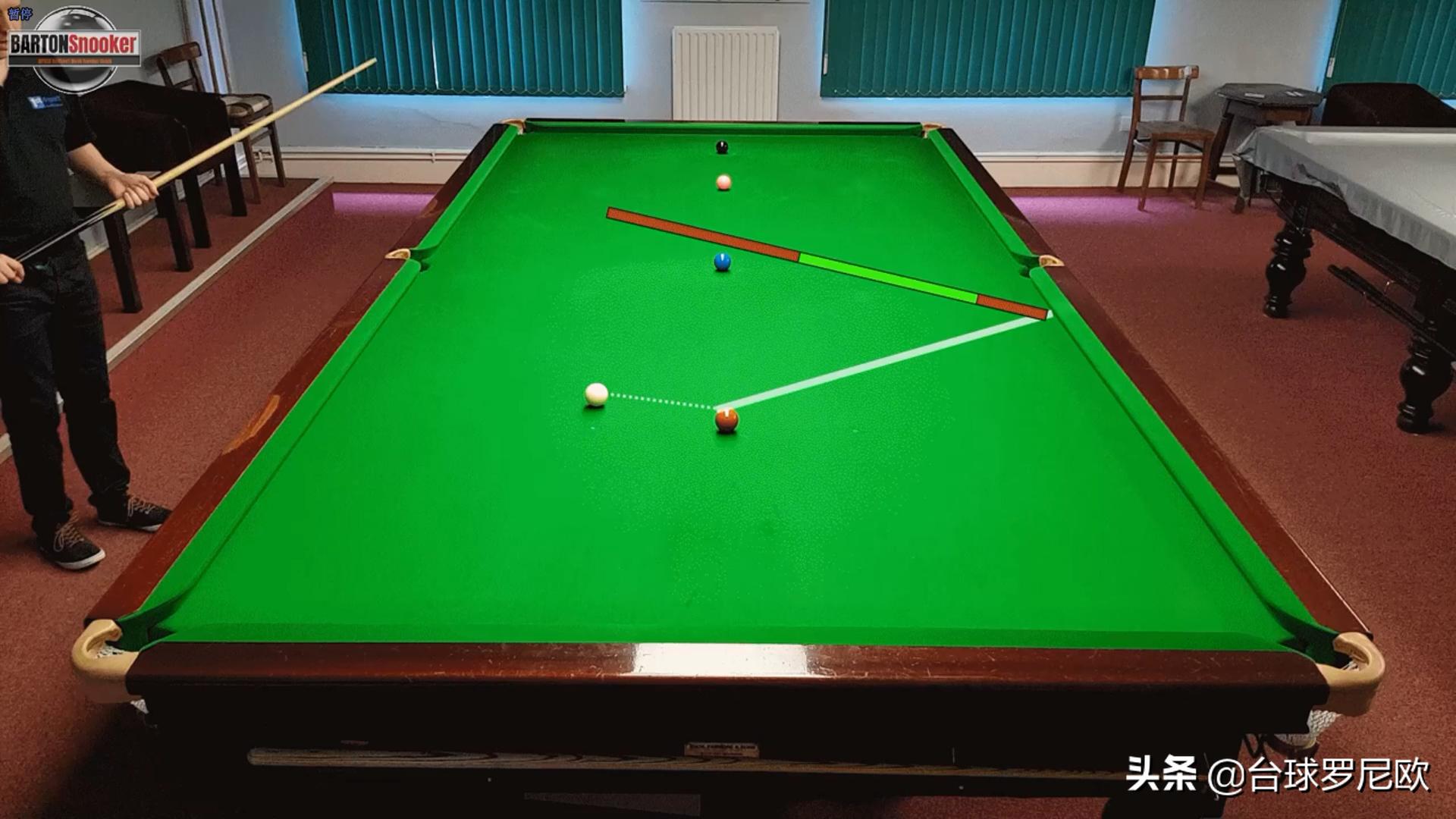 巴顿台球比赛,巴顿打球姿势