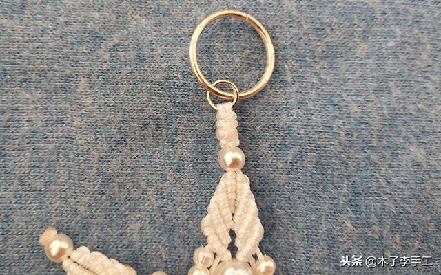 七彩莲花挂件的编法,梅花挂件编法教程