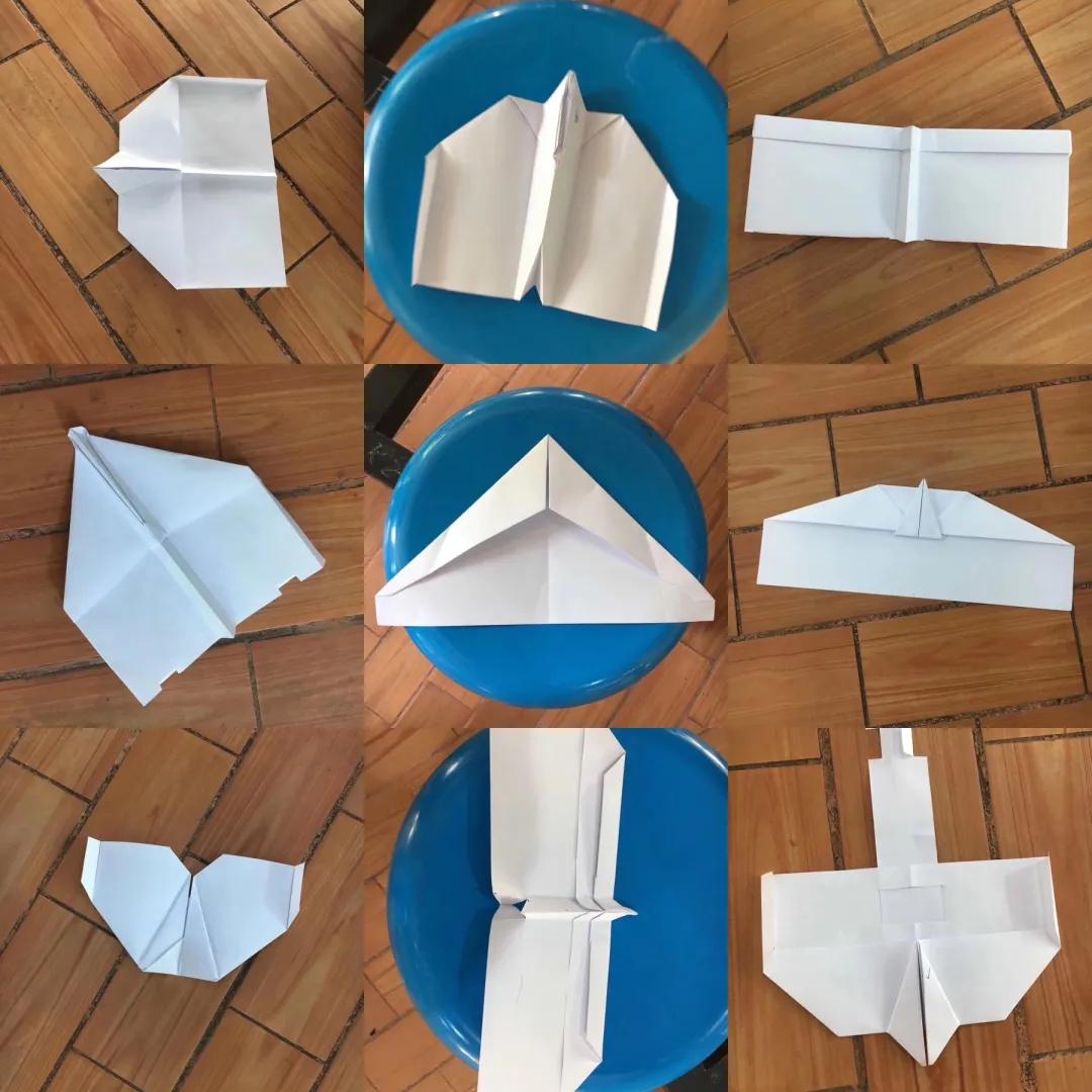 科技纸飞机制作小学生,学生制作一架创意纸飞机