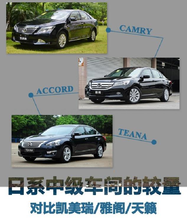 二手车雅阁凯美瑞天籁谁更靠谱,十年老车雅阁凯美瑞天籁该怎么选