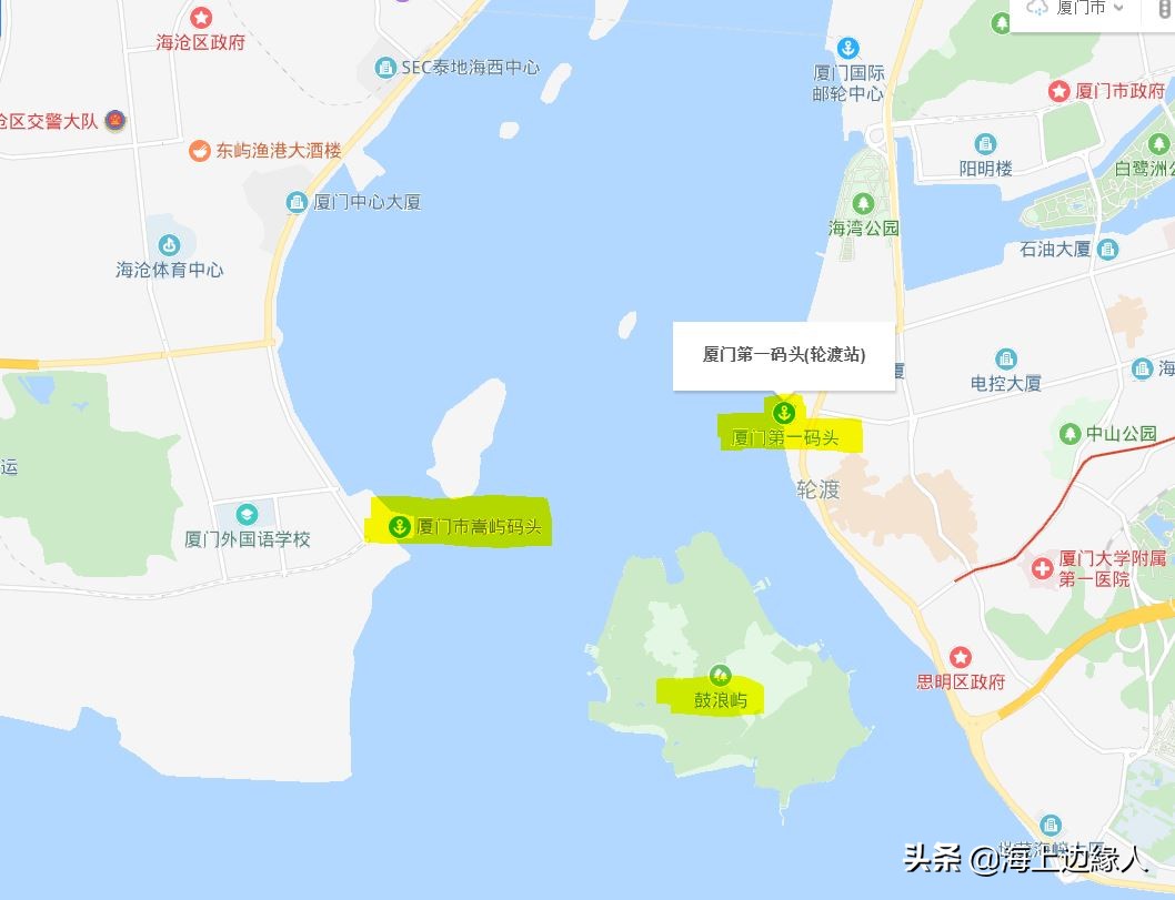 厦门海上巴士2元,厦门海上巴士路线