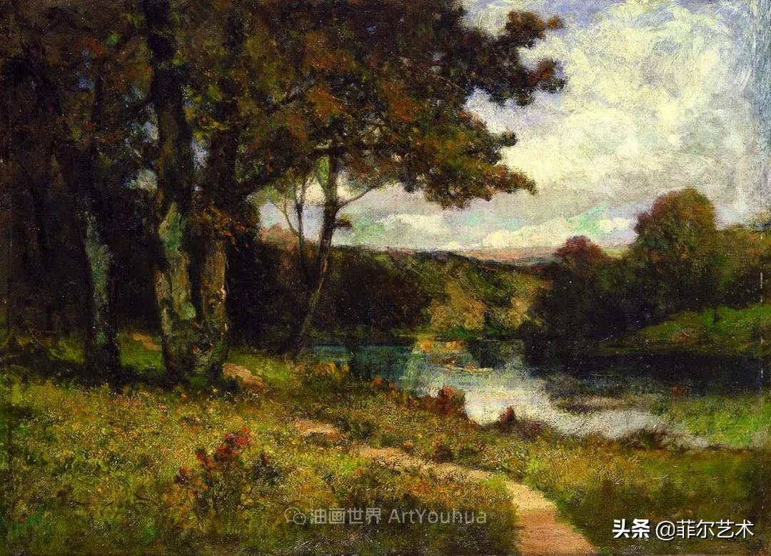 欧洲田园油画风景图片大全,古典油画风景美丽乡村