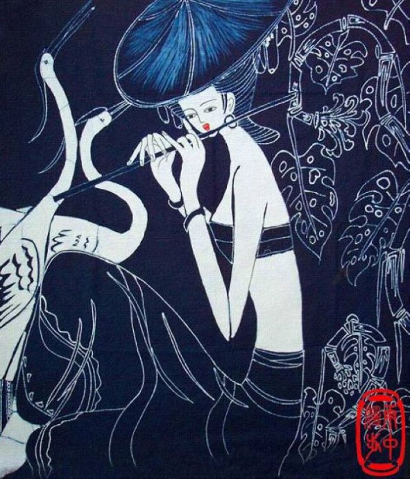 贵州扎染艺术简介,苗族蜡染艺术作品欣赏