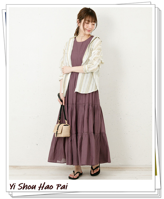 防晒亚麻开衫格子中长,亚麻防晒开衫