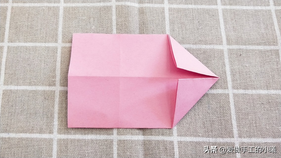 教你用1张纸折出心心相印，简单又漂亮，送给喜欢的Ta