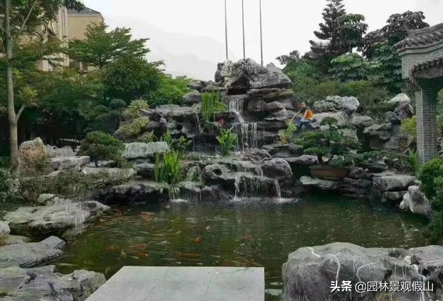 庭院假山瀑布造景,庭院假山瀑布的制作方法