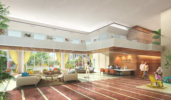 养老社区入口景观设计,新中式养老社区设计方案