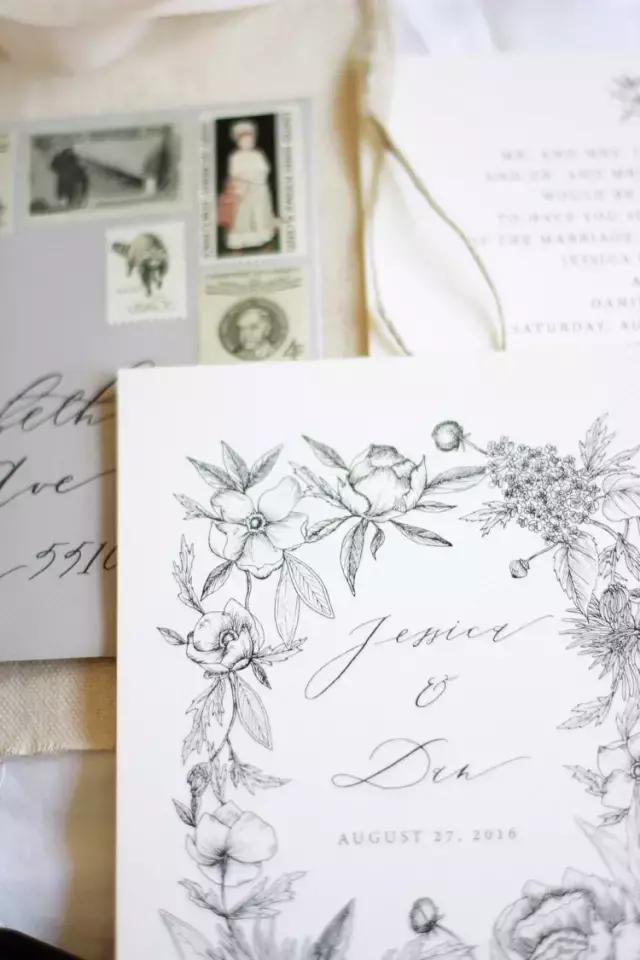 10张结婚婚礼个性定制请柬,6个创意婚礼请柬设计