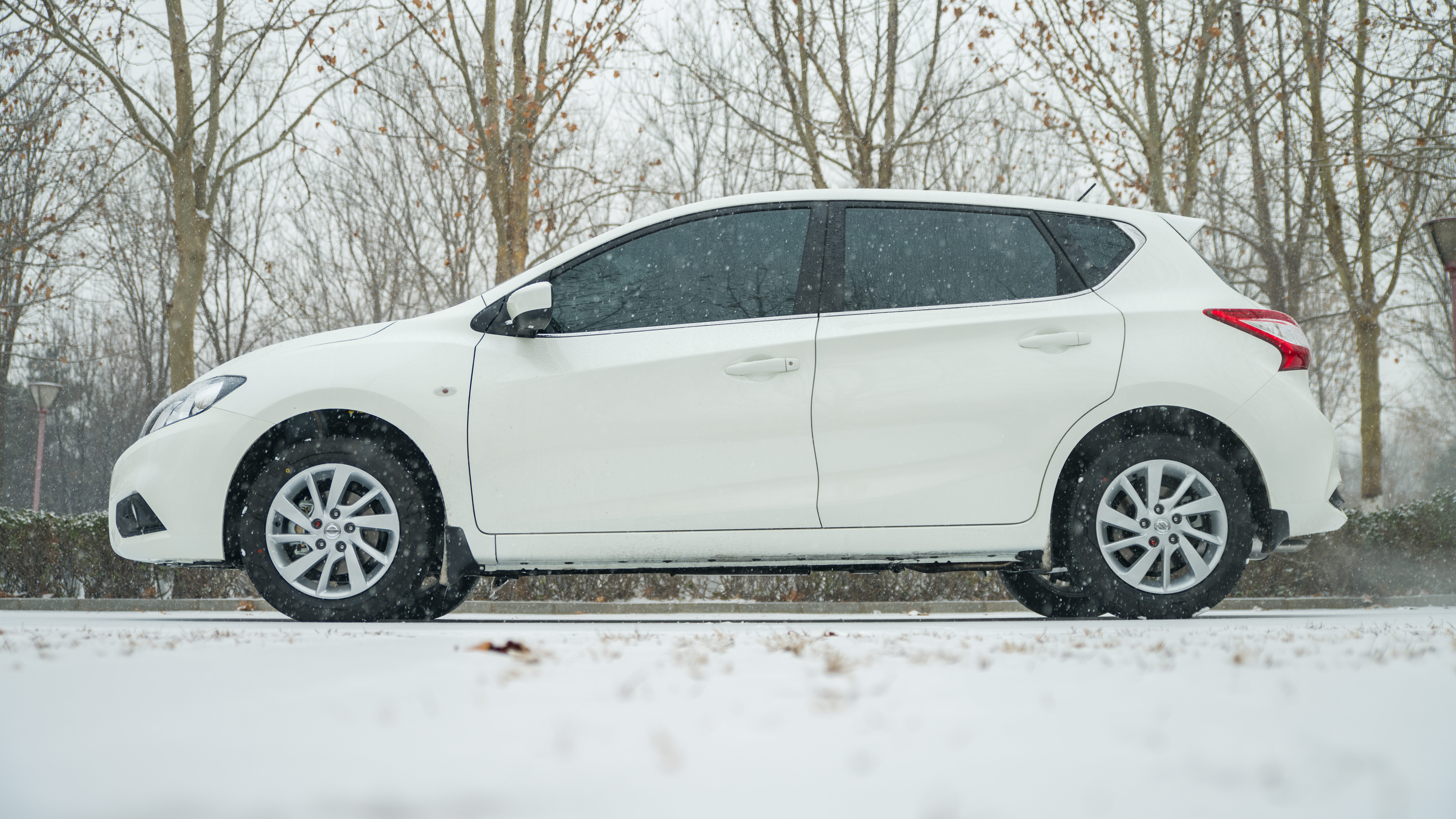骐达拍的行车风景,骐达下雪天