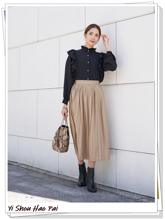 皮夹克皮裙穿搭,皮夹克里搭配的裙子