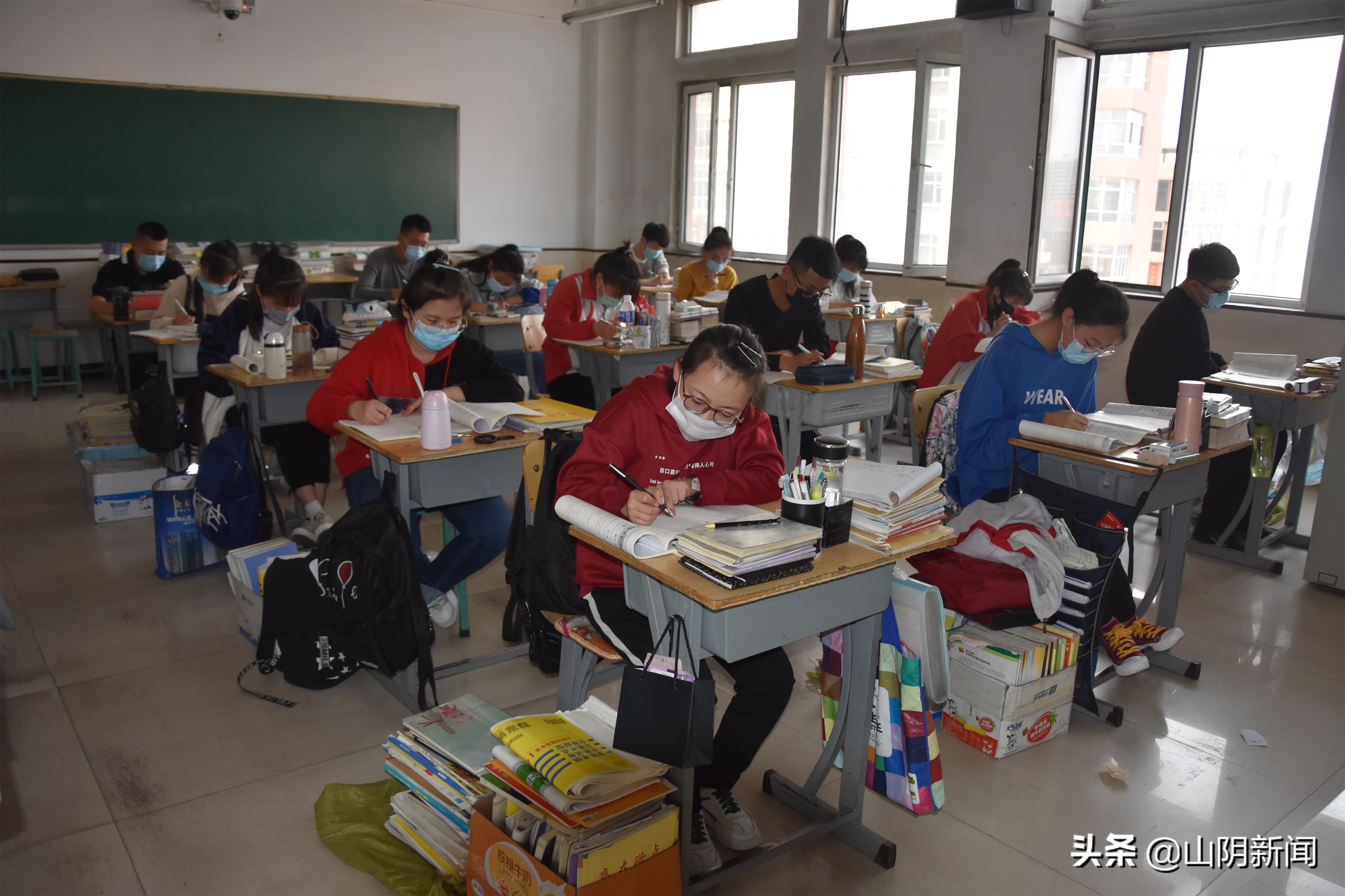 开学啦！山阴县高三学子今日返校