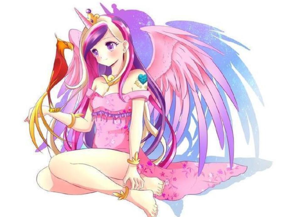 小马宝莉拟人化紫悦拥抱苹果嘉儿,小马宝莉紫悦公主的可爱标志发光