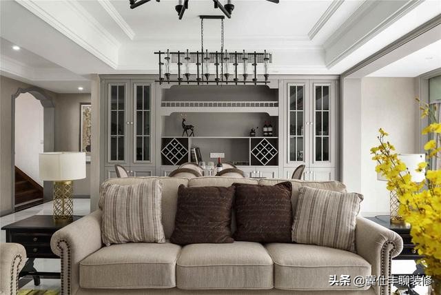 美式护墙板石膏线效果图,法式风格护墙板好还是石膏线好