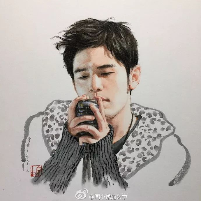 比起打印画，美院毕业的他，笔下这种彩铅水彩画才好看哭了~