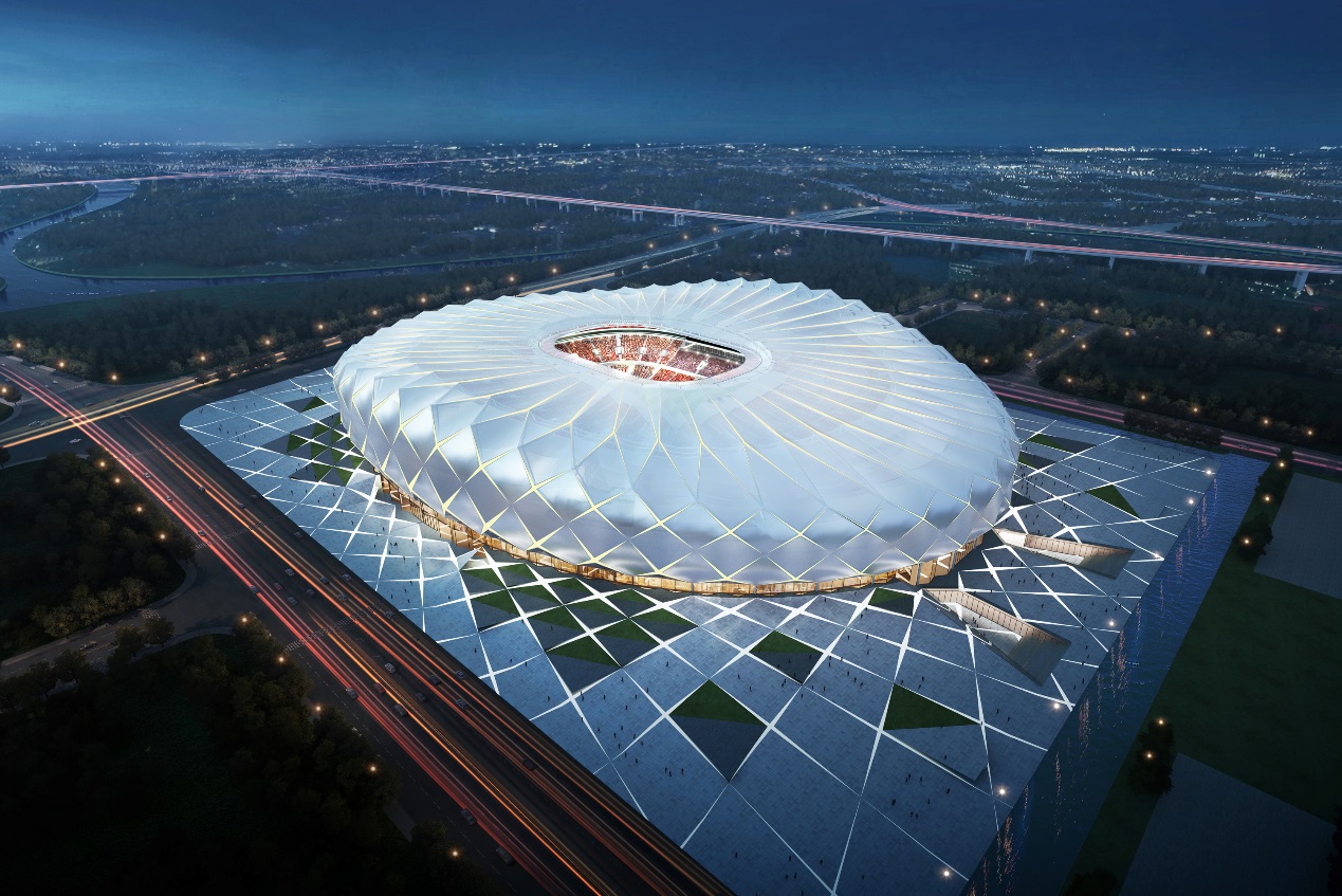 恒大荷花新足球场,恒大荷花球场原始图