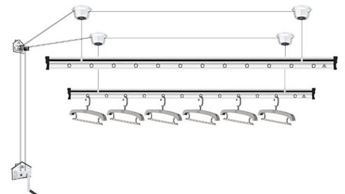 阳台晾衣架安装方法,晾衣架顶座横着安装还是竖着安装