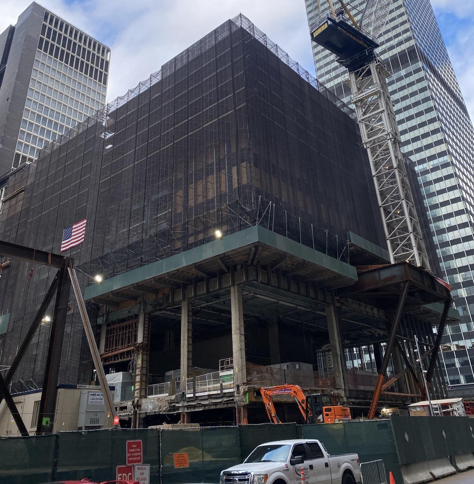 纽约摩根大通新总部建筑进程,摩根大通全球总部大厦结构图